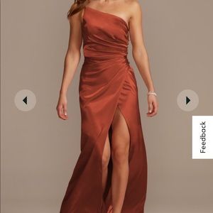 David’s Bridal Charmeuse - Cinnamon - Size 22 - unaltered